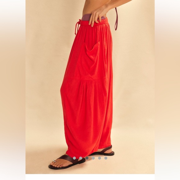 Free people Quinn Pants (flame ) - Picture 3 of 10